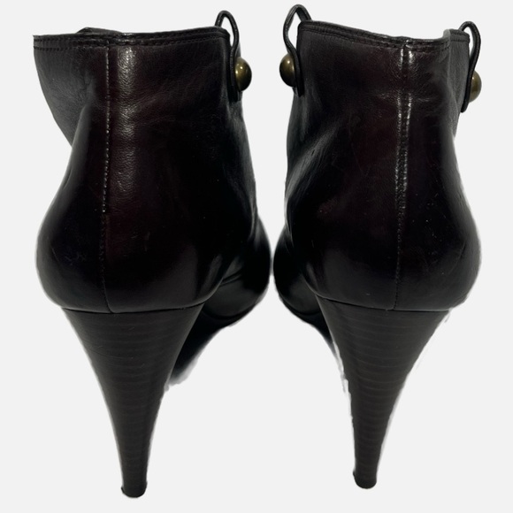 Coach Aliza Ankle Boot Bootie ChestnutBrown Leather Women size 11 - Picture 6 of 10